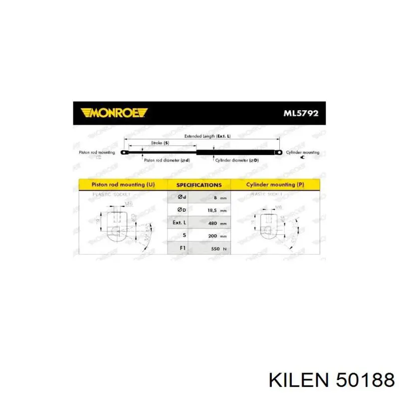 Купить 50188 Kilen Пружина подвески