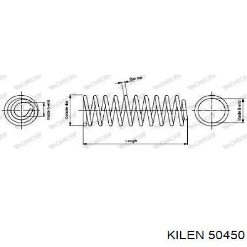 Пружина амортизатора Kilen 50450 цена, от 20.51 USD