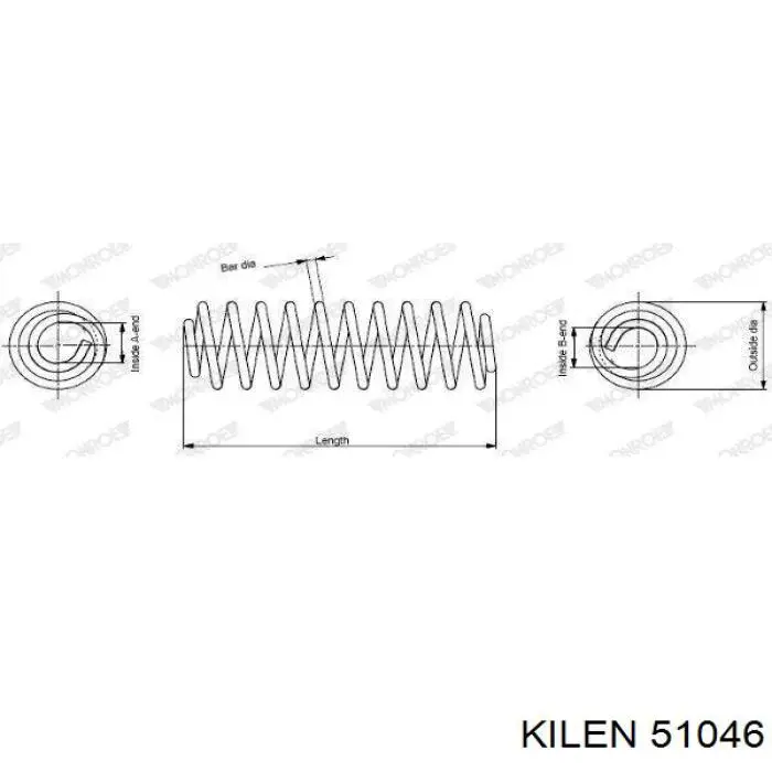 Задняя пружина 51046 Kilen