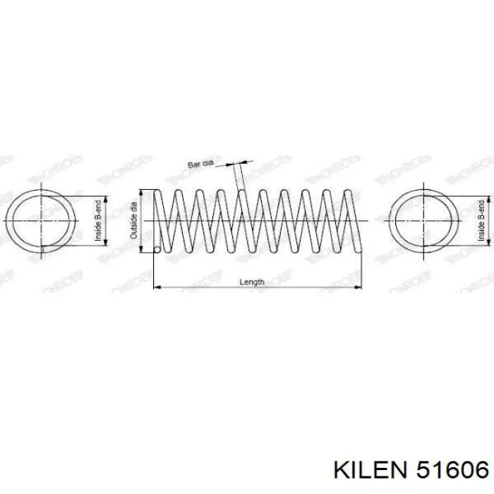 Задняя пружина 51606 Kilen