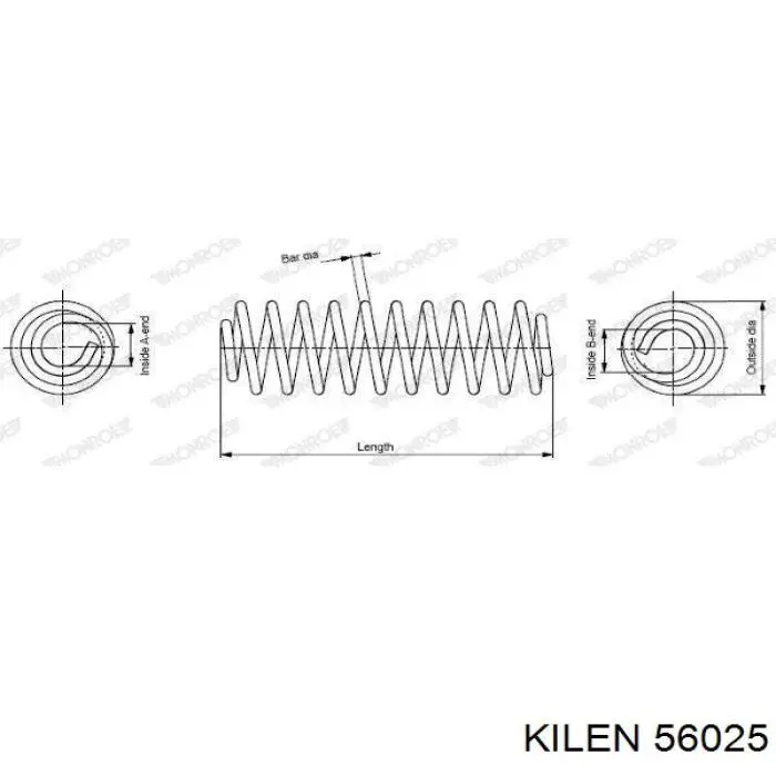 Задняя пружина 56025 Kilen