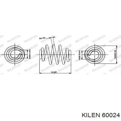 Задняя пружина 60024 Kilen