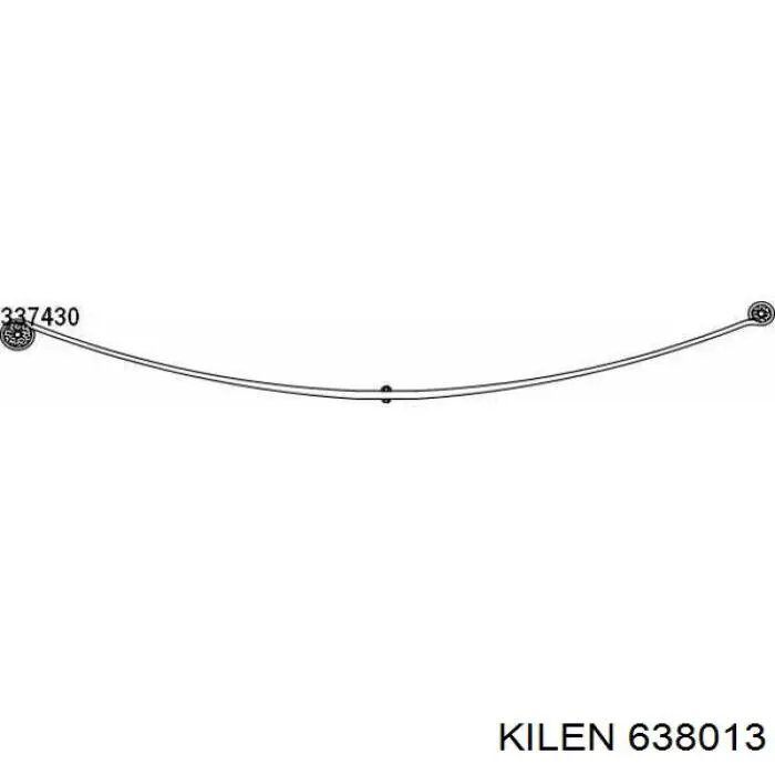 Рессора задняя Kilen 638013