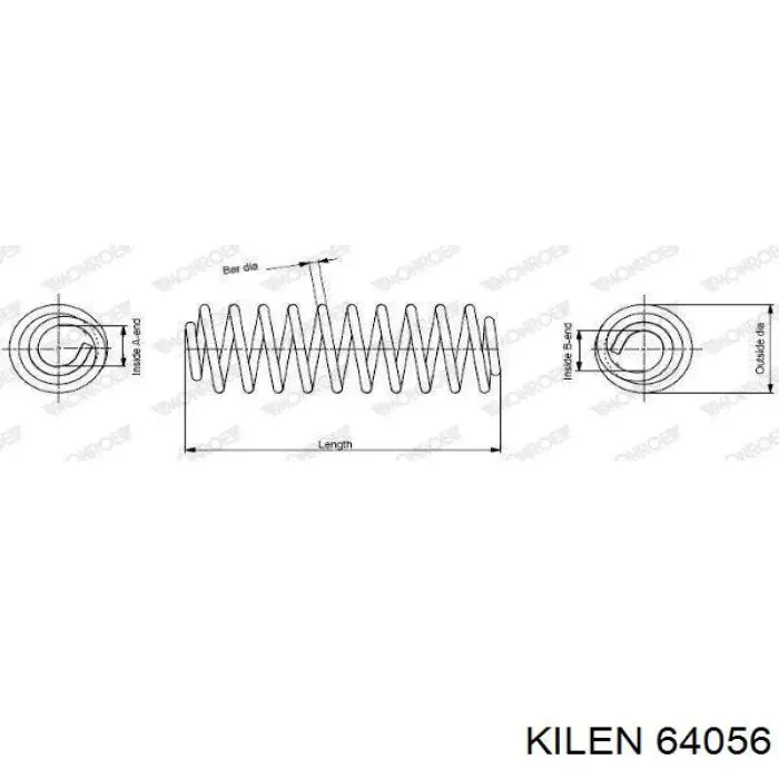 Купить 64056 Kilen Пружина подвески