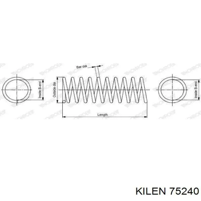 Купить 75240 Kilen Пружина подвески