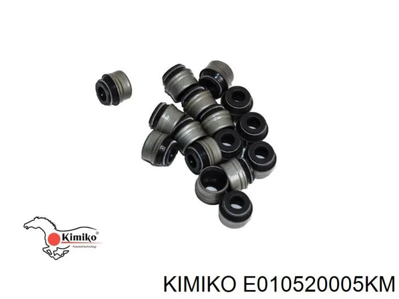 E010520005-KM Kimiko сальник клапана (маслосъёмный выпускного)