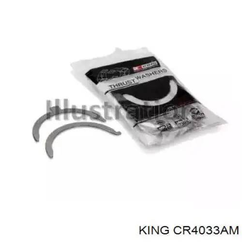 CR4033AM King вкладыши коленвала шатунные, комплект, стандарт (std)