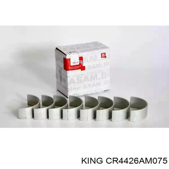 Купить 0141384075 Glyco Вкладыши коленвала шатунные, комплект, 3-й ремонт (+0,75)
