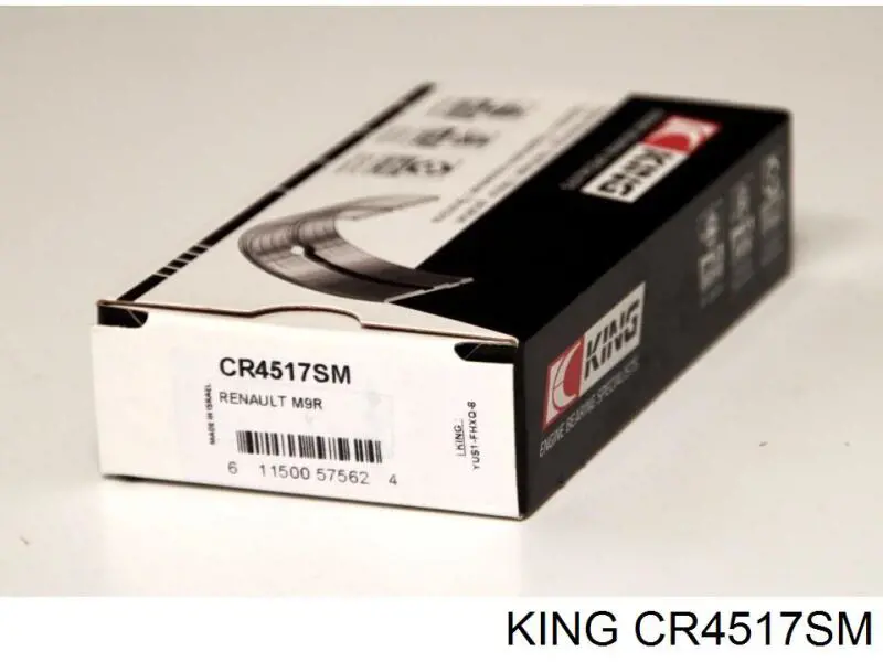 Вкладиші колінвала, шатунні, комплект, стандарт (STD) CR4517SM King