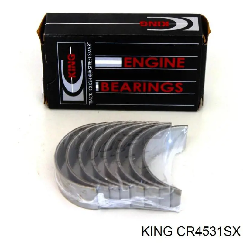 CR4531SX King вкладыши коленвала шатунные, комплект, стандарт (std)