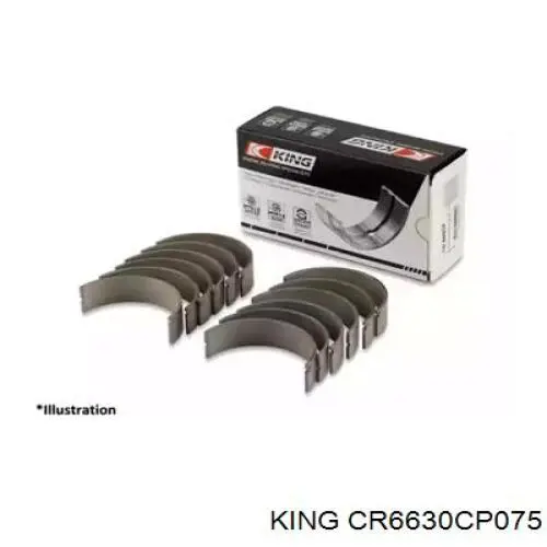 78672630 Kolbenschmidt Подшипник коленвала, шатуннй, комплект, 3-й ремонт (+0,75)