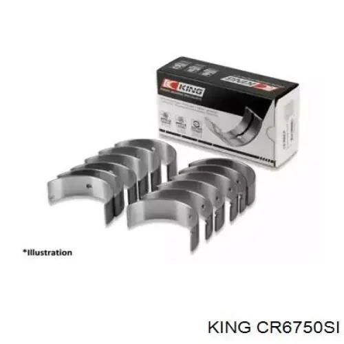 CR6750SI King вкладыши коленвала шатунные, комплект, стандарт (std)