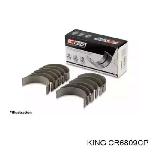 CR6809CP King Комплект подшипников скольжения