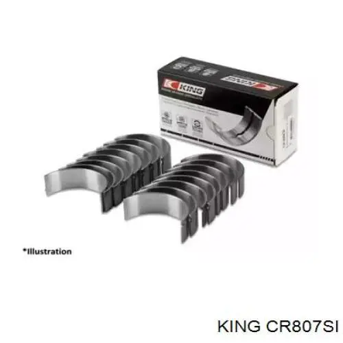 CR807SI King вкладыши коленвала шатунные, комплект, стандарт (std)