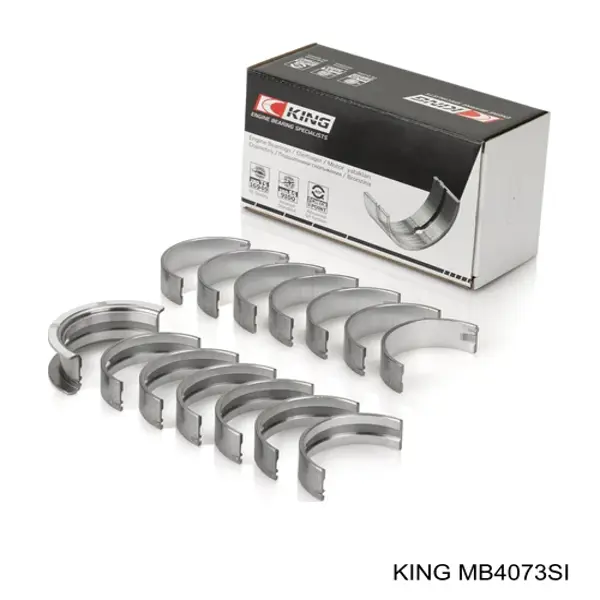 Вкладыши коленвала коренные, стандарт (STD) King MB4073SI цена, от 31.82 USD