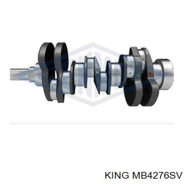 Вкладыши коленвала коренные, стандарт (STD) King MB4276SV цена, от 154.16 USD