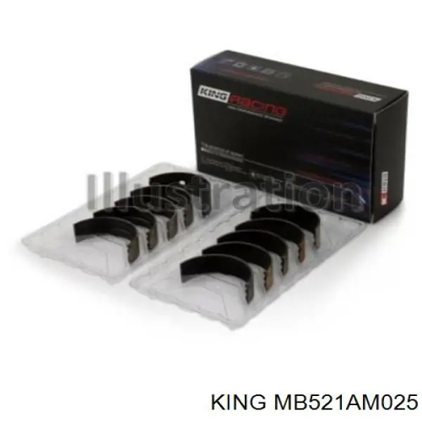 Купить MS1169A025 NDC Вкладыши коленвала коренные, комплект, 1-й ремонт (+0,25)