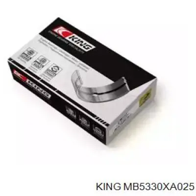 Вкладыши коленвала, коренные, комплект, 1-й ремонт (+0,25) King MB5330XA025 цена, от 42.82 USD