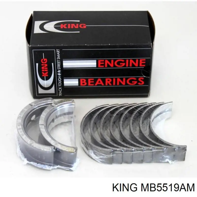 MB5519AM King вкладыши коленвала коренные, комплект, стандарт (std)