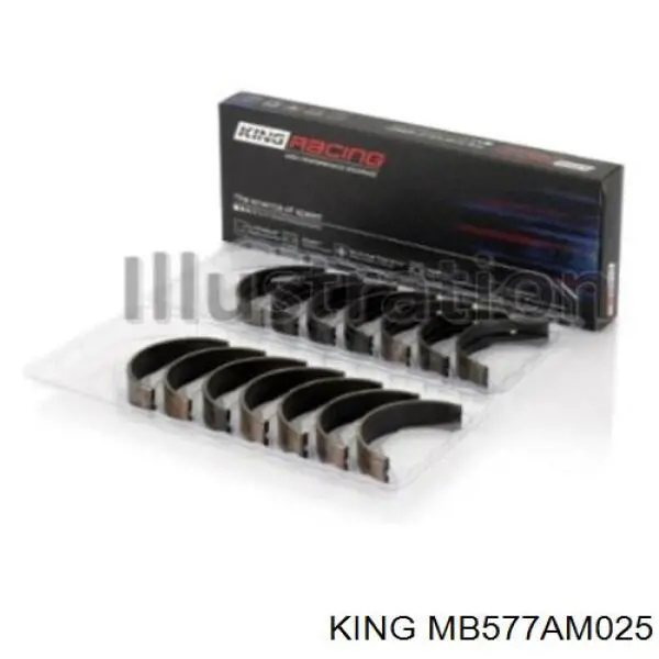 H10555025MM Glyco Комплект подшипников скольжения коленвала