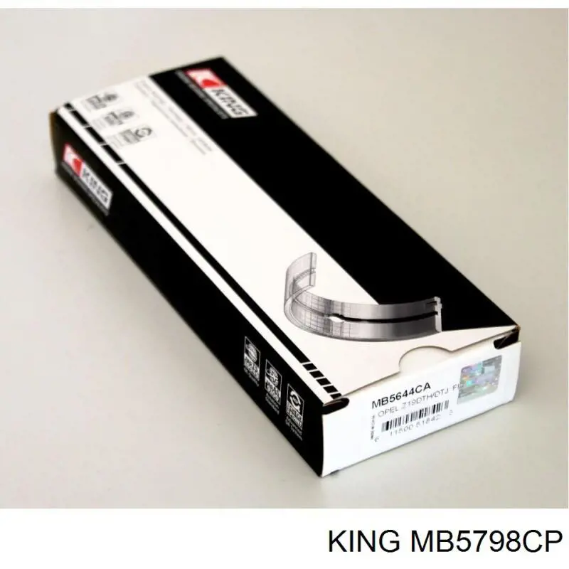 MB5798CP King folhas inseridas principais de cambota, kit, padrão (std)