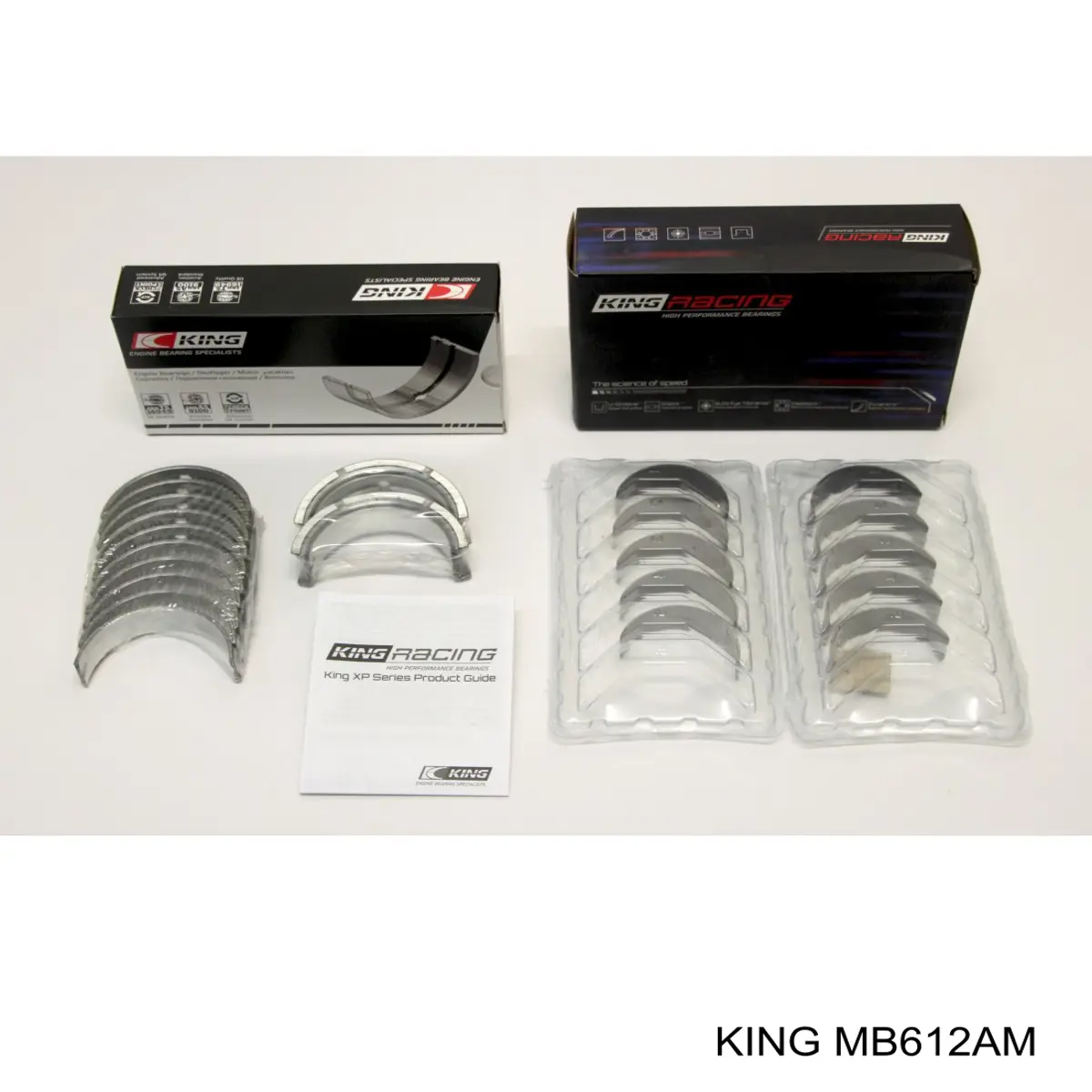 Вкладыши коленвала коренные, комплект, стандарт (STD) MB612AM King
