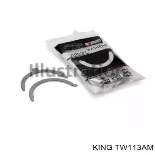 TW113AM King Полумесяц полукольцо упорное разбега коленвала