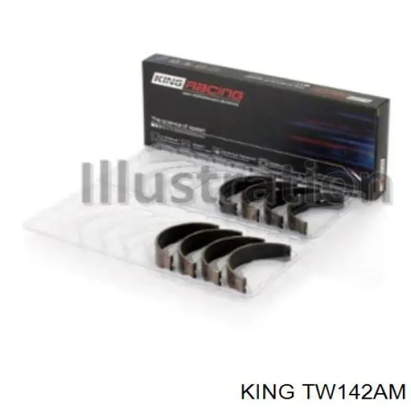 Купить TW142AM King Полукольцо упорное (разбега) коленвала, STD, комплект