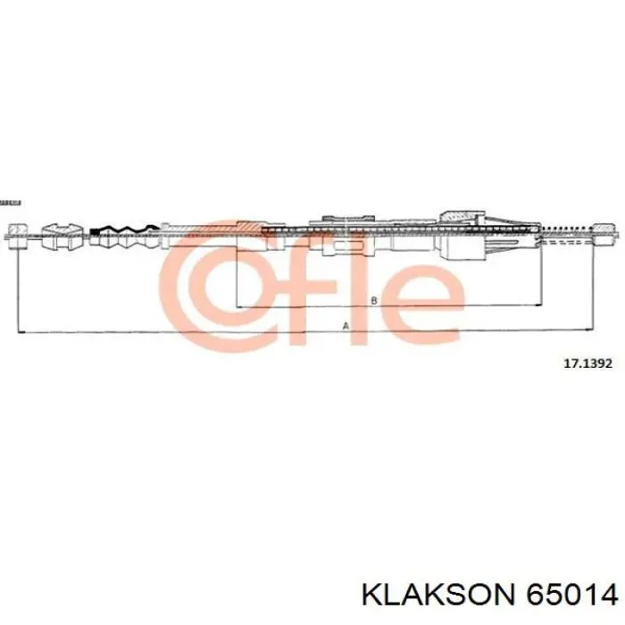 Пружина задняя Klakson 65014