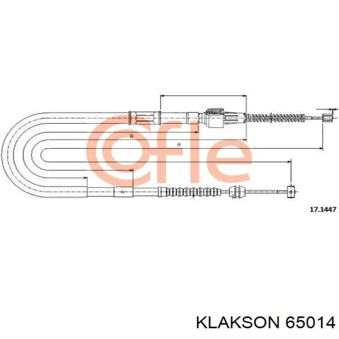 65014 Klakson Пружина подвески задняя