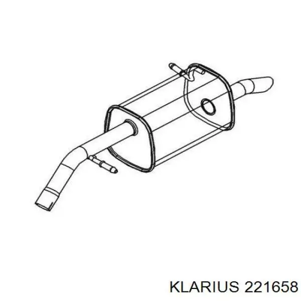  Глушитель задний Citroen C4 
