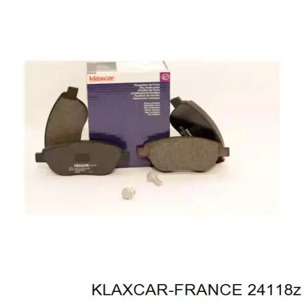 Колодки тормозные передние дисковые KLAXCAR FRANCE 24118Z