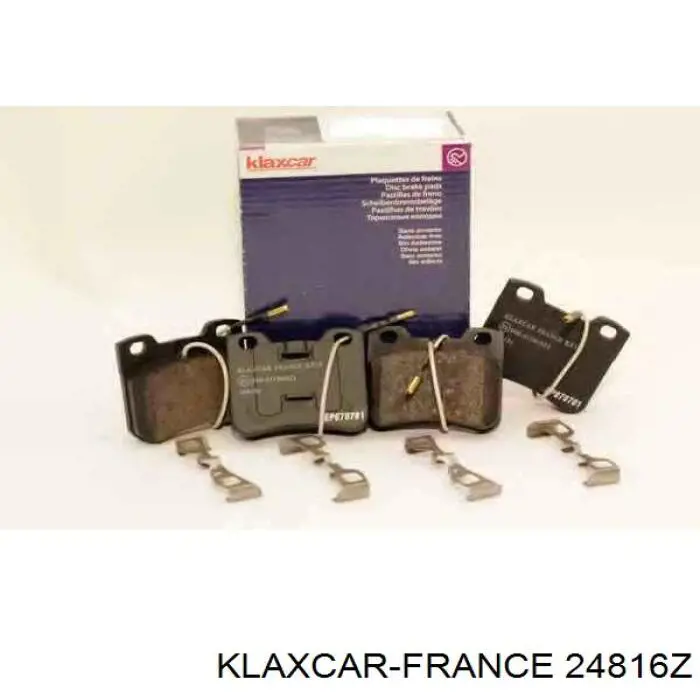 24816Z Klaxcar France передние тормозные колодки