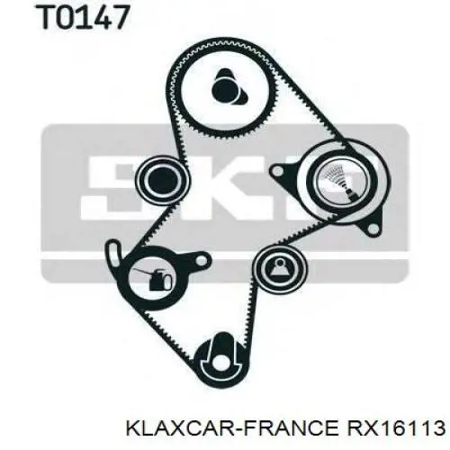 Натяжной ролик ремня ГРМ Klaxcar France RX16113 цена, от 39.07 USD