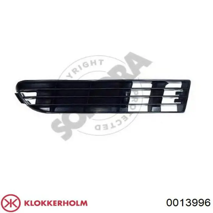 Решетка бампера переднего правая Klokkerholm 0013996