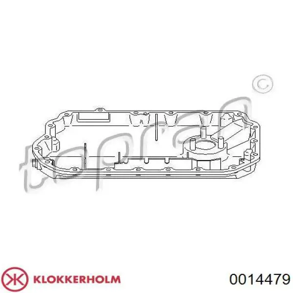 Масляный поддон двигателя Klokkerholm 0014479 цена, от 35.86 USD