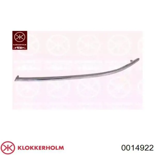 Накладка бампера переднего правая Klokkerholm 0014922