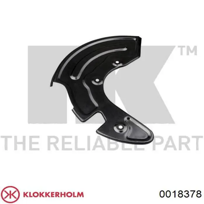 0018378 Klokkerholm защита тормозного диска переднего правого