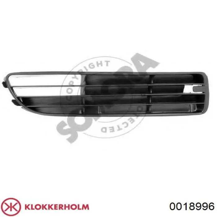 Решетка бампера переднего правая Klokkerholm 0018996