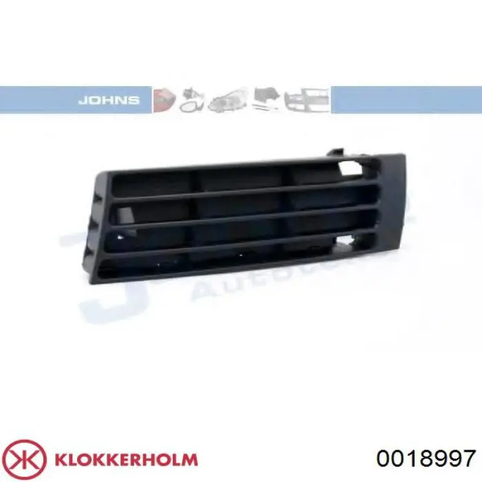 Решетка бампера переднего левая Klokkerholm 0018997