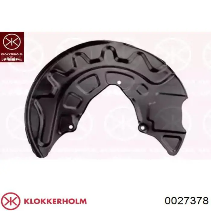 0027378 Klokkerholm защита тормозного диска переднего правого