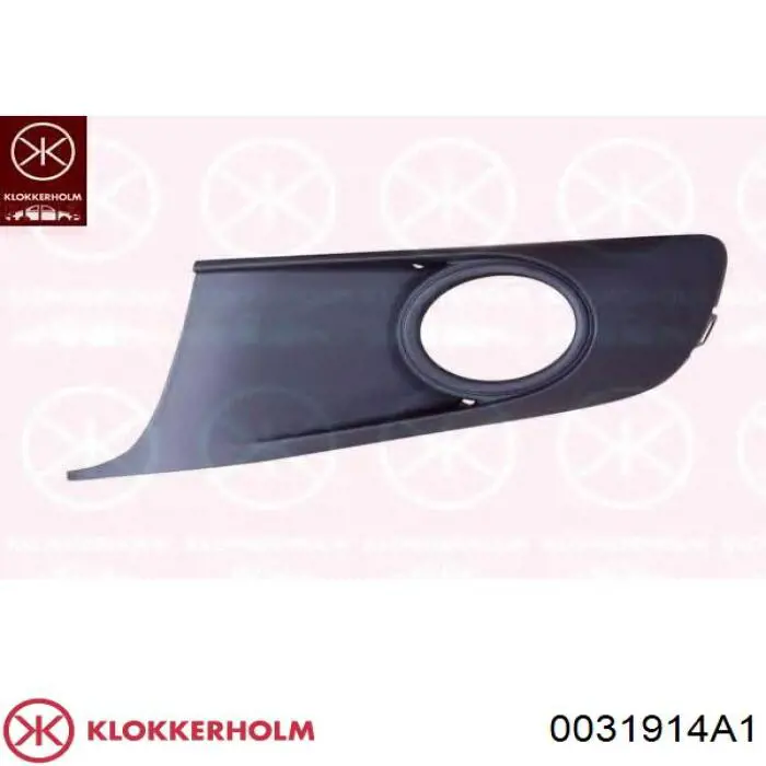 Решетка бампера переднего правая Klokkerholm 0031914A1
