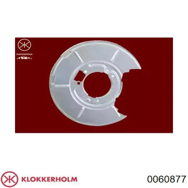 0060877 Klokkerholm защита тормозного диска заднего левая