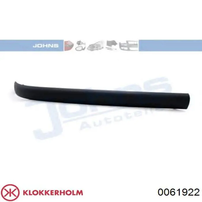Накладка бампера переднего правая Klokkerholm 0061922