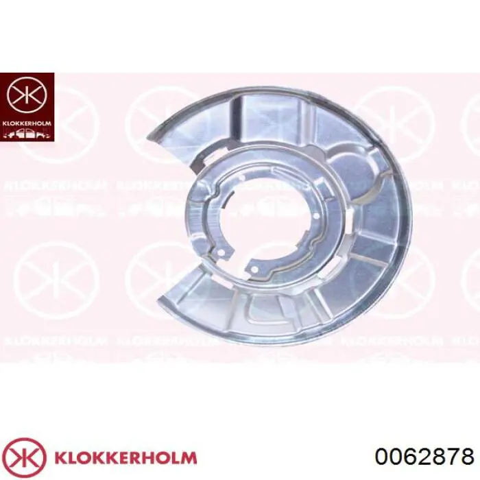 0062878 Klokkerholm защита тормозного диска заднего правая