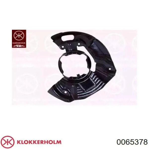 0065378 Klokkerholm защита тормозного диска переднего правого