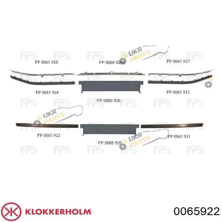 Купить KH00659232 Starline Накладка бампера переднего правая