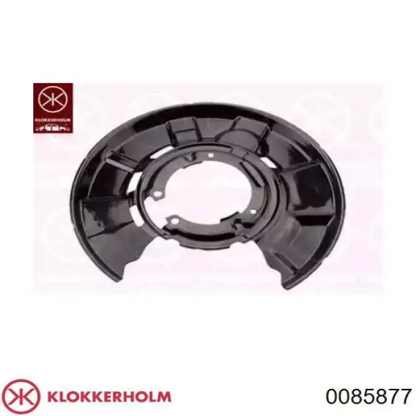 0085877 Klokkerholm защита тормозного диска переднего левого