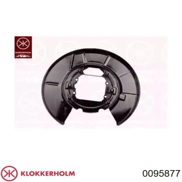 0095877 Klokkerholm защита тормозного диска заднего левая