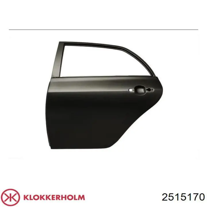 Ремонтная часть (сдвижной) боковой двери 2515170 Klokkerholm
